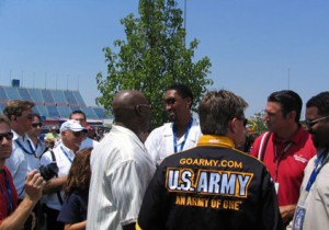 Scottie Pippen at Pre-Race Drivers' Meeting